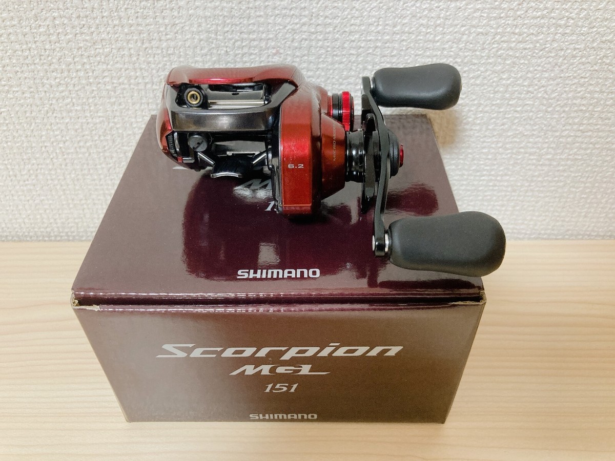 リール SHIMANO Scorpion MGL 151 Baitcasting Reel 19 Scorpion MGL 151 Left 6.2:1 Fishing Reel IN