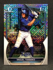 Miguel Tamares 2023 Bowman Chrome Mega 1st Bowman Mojo Refractor BCP-179 Rays