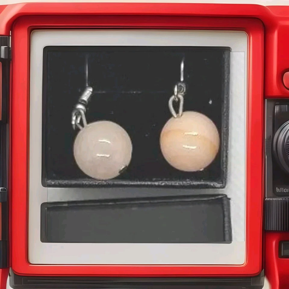 Brincos rosa calcita rosa natural  - Imagem 4 de 4