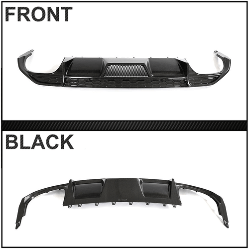 For Audi S3 8Y Sedan 2021-23 Real Carbon Fiber Rear Bumper Diffuser Lip Spoiler - Picture 11 of 12