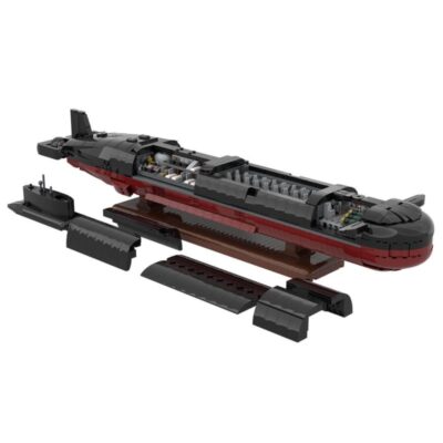 Custom MOC-193085 1/260 Scale Typhoon Class Submarine Building Blocks (2886PCS)