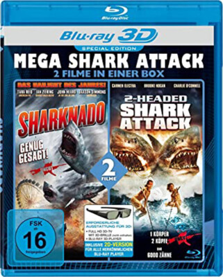Mega Shark Attack: Sharknado / 2-Headed Shark Attack NEW Blu-Ray Disc