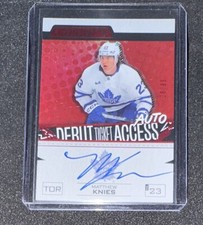 MATTHEW KNIES 23-24 CREDENTIALS DEBUT TICKET ACCESS ROOKIE AUTO #/99 Pack Fresh!