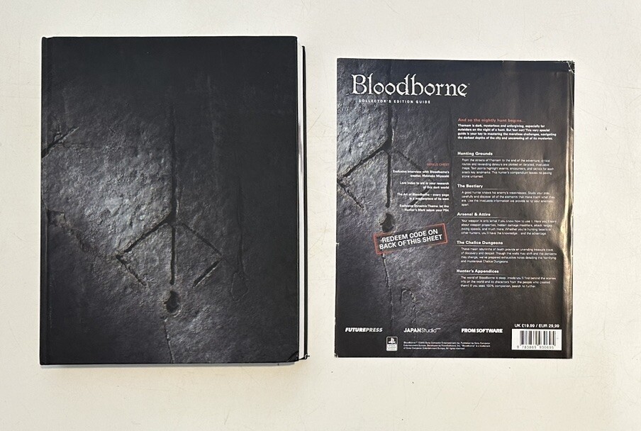 Bloodborne Collectors Edition Strategy Guide Hardback RARE