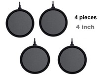 4 PCS Heavy Duty Air Bubble Disk Stone Aerator Aquarium Pond Pump Hydroponics 4"