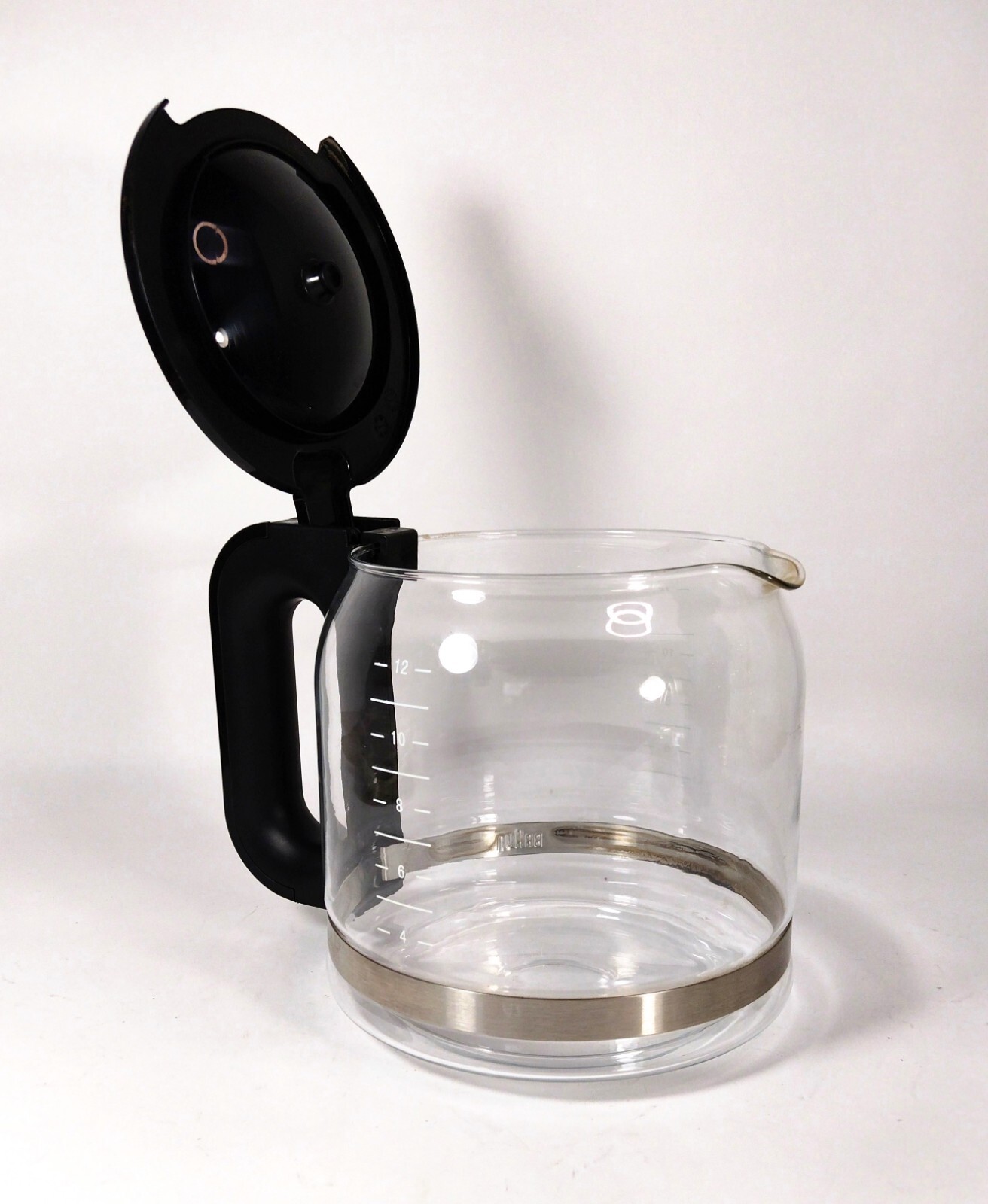 Braun Coffee Carafe Replacement 12 Cup Black Glass For Brew Sense 3107