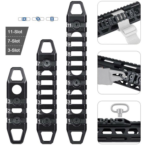 Hollow MLOK / KeyMod Rail Section 3 7 11 Slot Picatinny Accessory Rail Sections - Picture 1 of 6