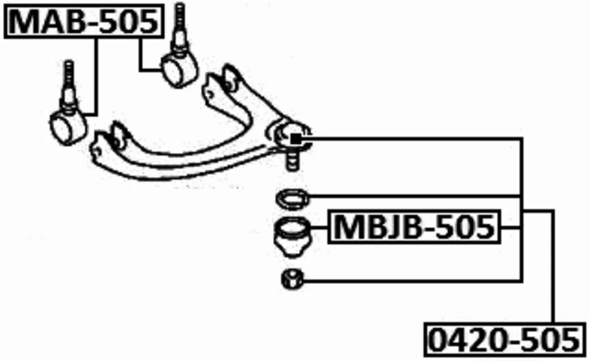 Junta de rótula de suspensión para Mitsubishi Eclipse 1998 (CAN) Foto 2 de 3