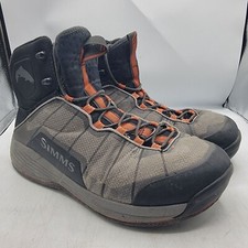 Simms Flyweight Wading Boots Felt Sole Mens 12 Gray Fishing Outdoors Summer