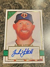 2020 Topps Gallery Certified Auto Zack Littell #133 Twins Autograph 01/99