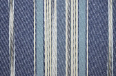 20 + Yards Avail  VINTAGE WOVEN TICKING STRIPE, 100% COTTON Medium Weight Blue