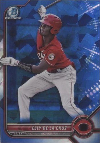PSA 10 ELLY DE LA CRUZ 1st 2022 Bowman Chrome SAPPHIRE Edition