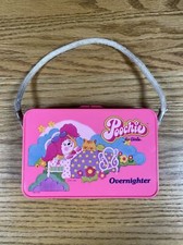 Vintage 1982 Poochie for Girls Overnighter Pink Plastic Case Box Purse