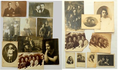 1920-1930'S ROWNO LUDWIPOL POLAND JEWISH 18 REAL PHOTOS PRE  HOLOCAUST