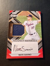 2022 Panini Elite Extra Edition Prospect Materials Signatures Nate Savino DBacks