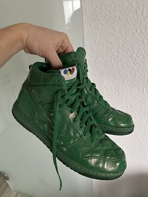 Nike Dunk Sneaker Schuhe High Supreme Olympic Octagon green grün high top