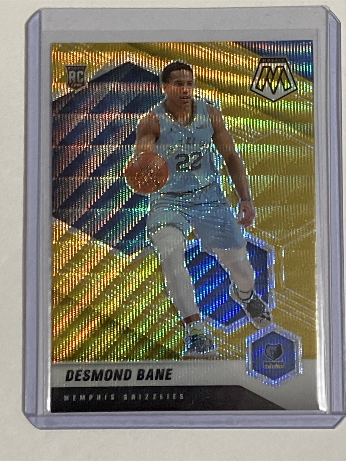 DESMOND BANE 2020-21 Panini Mosaic 🔥ROOKIE GOLD WAVE PRIZM🔥 RC #211 Grizzlies