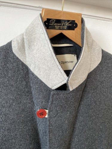 Oliver Spencer (44) Unlined Blazer Grey Brushed Cotton Utility Chore Lightweight - Picture 8 of 16