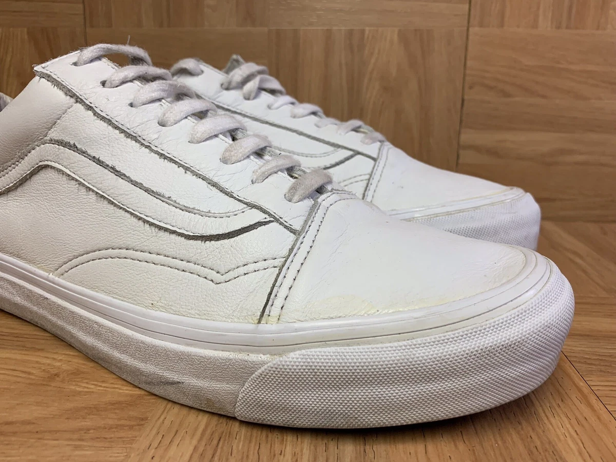 Vans top cuir blanc