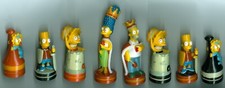 Juego de ajedrez Los Simpson 2001 piezas de repuesto Homero, Marge, Bart, Lisa, Maggie