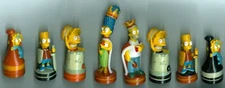 The Simpsons Chess Set 2001 Replacement Pieces Homer, Marge, Bart, Lisa, Maggie