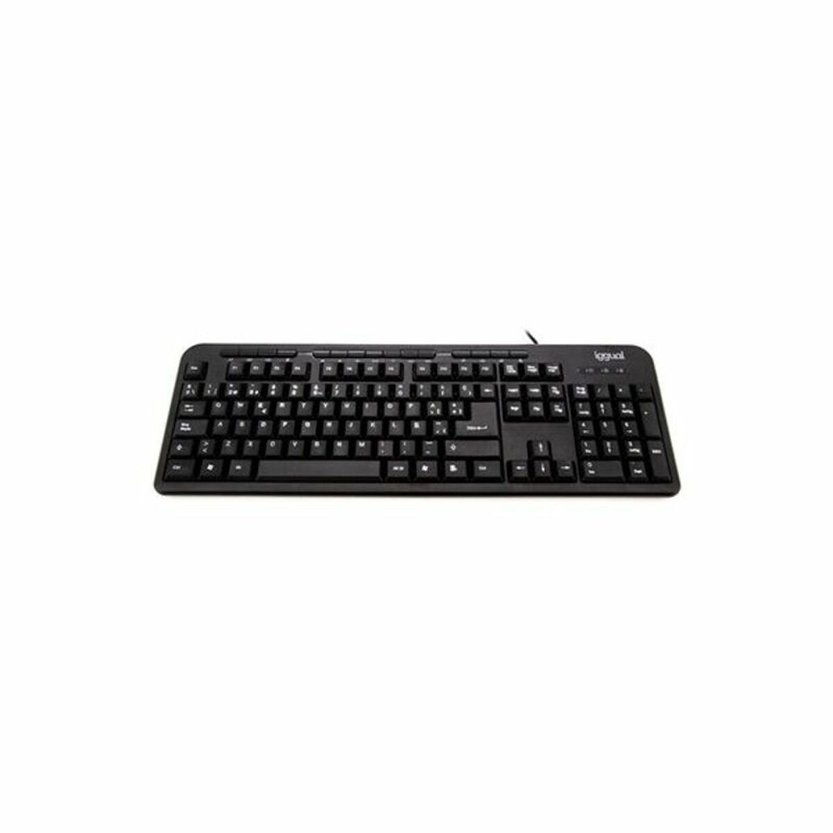 Tastiera iggual CK-BASIC-120T QWERTY USB Nero Spagnolo Scimmia [1 Pezzi]