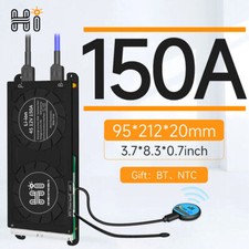 16S 48V 150A LiFePo4 Battery Smart BMS with Balance Bluetooth Module Same Port