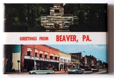 Greetings from Beaver Pennsylvania FRIDGE MAGNET travel souvenir "style B"