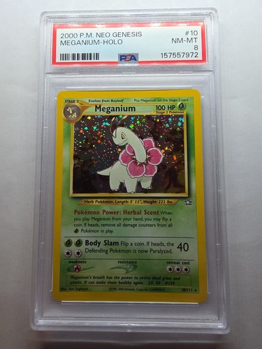 Meganium (Unlimited) graded PSA 8 for sale on eBay