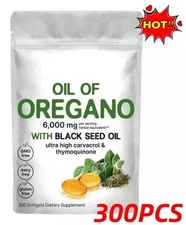 Ingredients Oil of Oregano 300 Softgels Formulated with Black Seed Oil Strengths