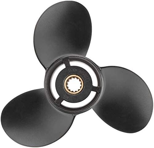 Aluminum Propeller 10-3/8x13 for Mercury 48-73136A40 10.38 x 13 Pitch Prop, RH - Picture 4 of 8