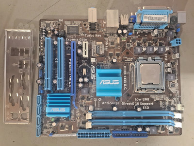ASUS P5G41T-M LX Socket LGA775 DDR3 Motherboard With I/O Shield +CPU E5700
