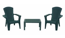 Bica Baltimore Stackable Garden Bistro Set Green Outdoor Patio Furniture