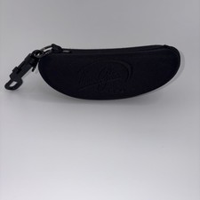 Maui Jim Sport Sunglasses Case Semi-hard Black Zippered With Hanger Clip Used