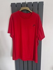 NWOT! HEAD Mens Red Hypertek Crewneck Tennis Gym Training Workout T-Shirt.RRP 56