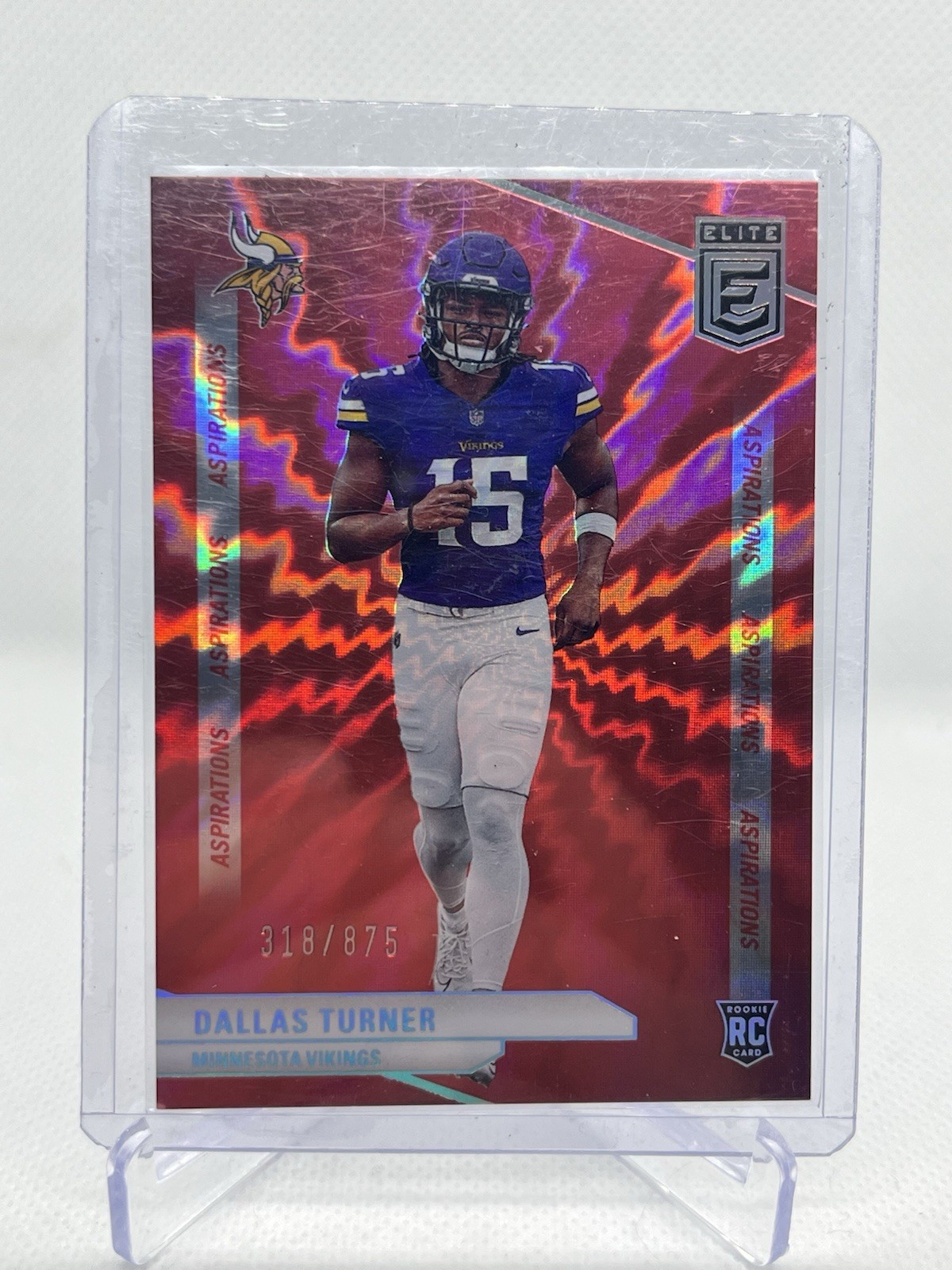 2024 Panini Donruss Elite - Rookies Dallas Turner #170 Aspirations Shimmer /875