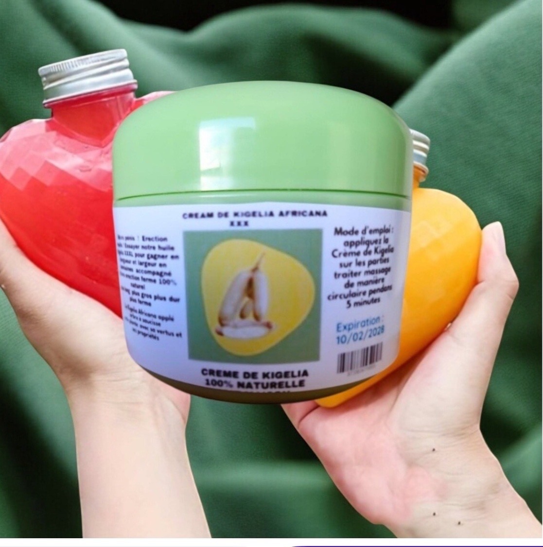 Crème Kigelia Africana anti-relâchement cutané pour retrouver des fesses fermes 2x100g