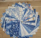 Patchwork Quilting Fabric Tilda Something Blue Layer Cake 32 Pack