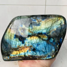 Natural Labradorite Quartz Crystal Freeform Mineral Specimen Healing 2180g