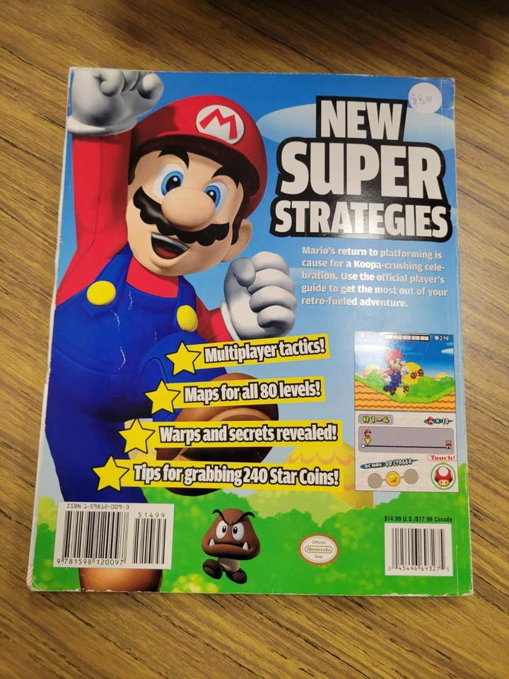 New Super Mario Bros Nintendo DS Guía Oficial Nintendo Power Player Usado en Excelente Condición Foto 2 de 2