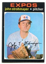 1971 Topps #232 John Strohmayer Baseball Card - Montreal Expos