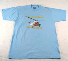 Vintage Screen Stars Best  US Coast Gaurd Single Stitch Shirt Flightline 1987