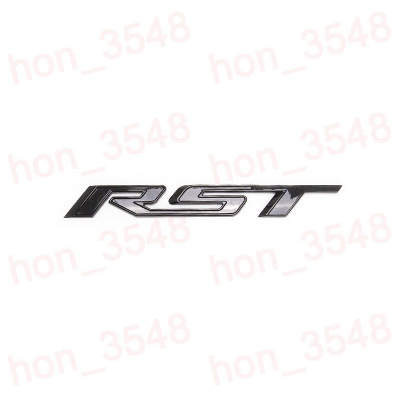 1PC Tailgate RST Emblem Fit 2021-2026 Chevrolet Tahoe Suburban Badge Gloss Black