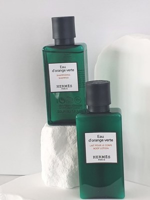 Luxus Proben Hermes Shampoo & Body Lotion Eau d'orange verte je 40 ml Hermes NEU