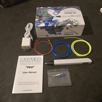 MYNT3D Professional Printing 3D Pen With OLED Display Tested Works w/ Filament