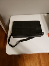 Cassette Tape Carry Case Shoulder Strap Black Soft Case Holds 30