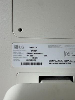 LG 27SR50F-P MyView Smart Monitor 27-Inch FHD (1920x1080) IPS Display, White