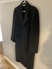 Camellia  Cashmere Men s Overcoat Dark Grey S...