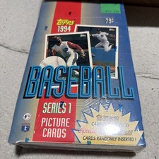 Topps 1994 Baseball Trading Cards Box Sealed Unopened Packs Series 1