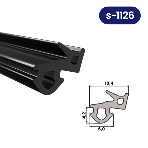 Fensterdichtung Gummidichtung 17 Type EPDM Fenster Dichtung Gummi Schwarz VEKA - Bild 8 von 26